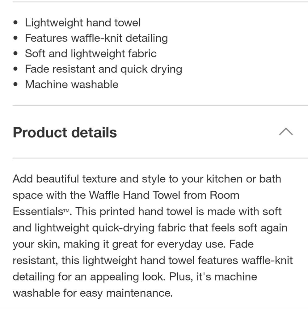 Room Essentials NWT 3pc Waffle Texture Hand Towel Set In Floral/Splatter/Hounds - Picture 9 of 10